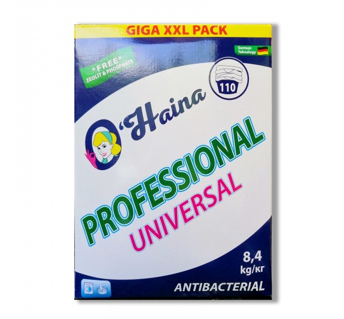 Пральний порошок професійний 8,4 кг Professional Universal О'Хайна без запахів